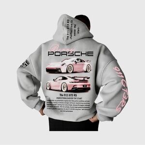 Oversized Porsche Sports Car Hoodie